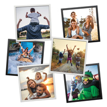 6 x PicTiles 20 x 20cm (8 x 8in) incl Delivery