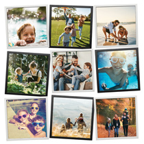 9 x PicTiles 20 x 20cm (8 x 8in) incl Delivery