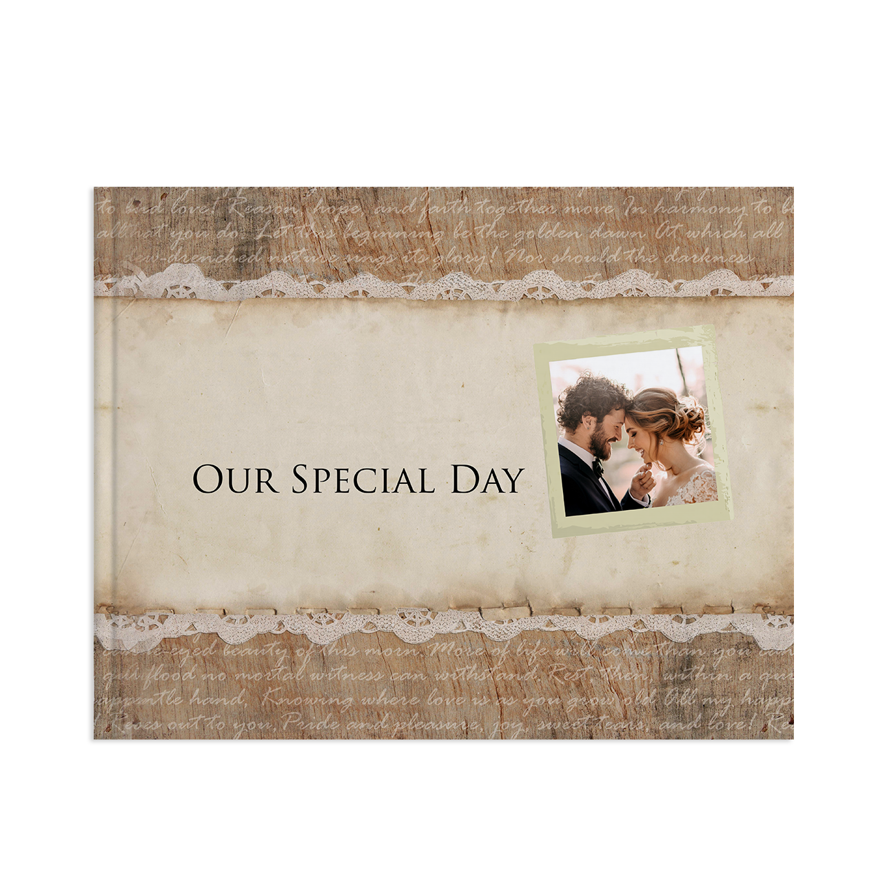 Wedding Rustic Lay-Flat 26cm x 33cm Photobook